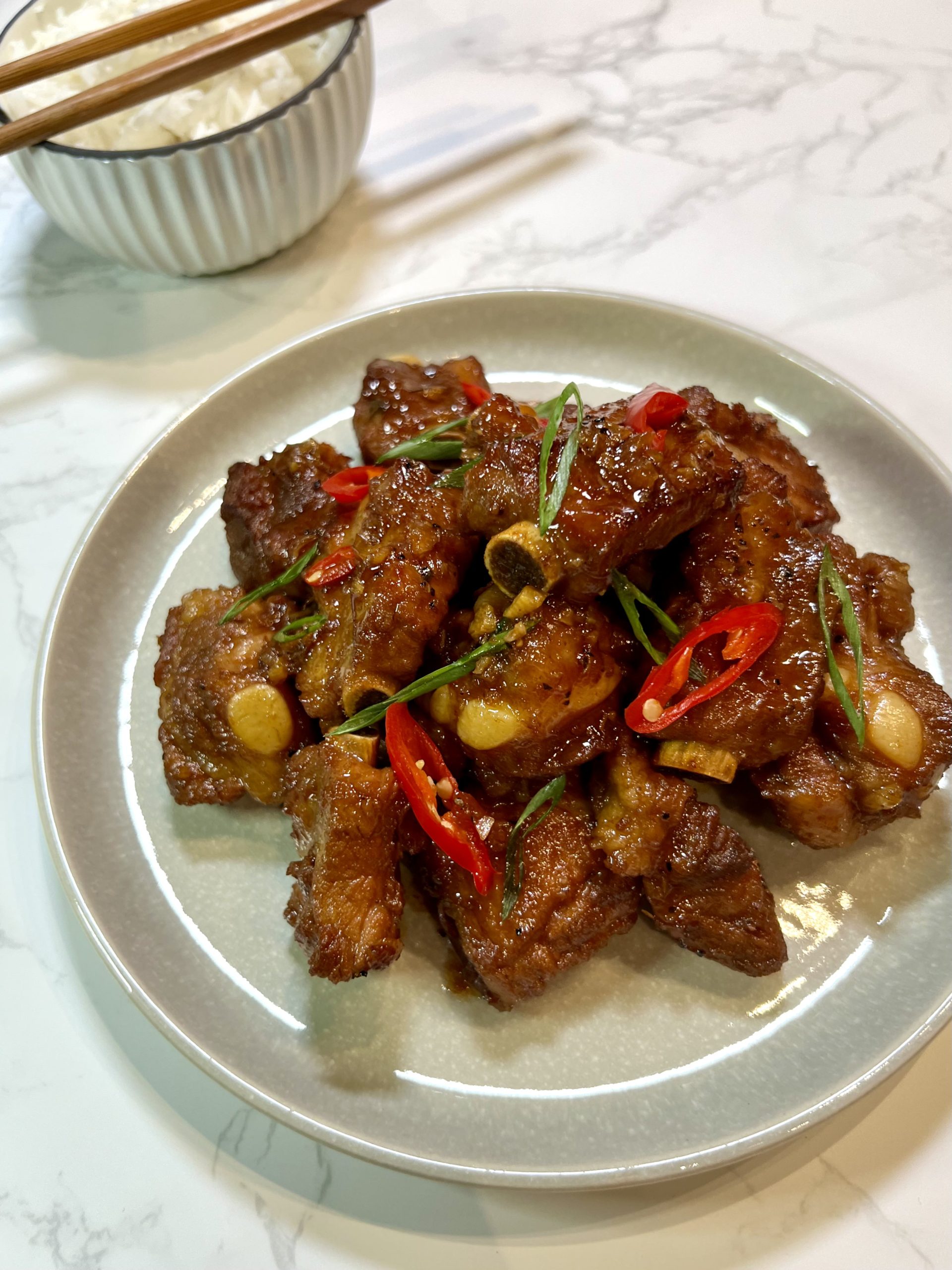 Vietnamese Caramelized Spare Ribs (Suon Ram Man)