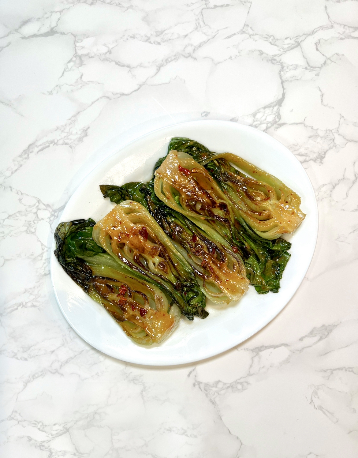 Seared Peanut Bok Choy