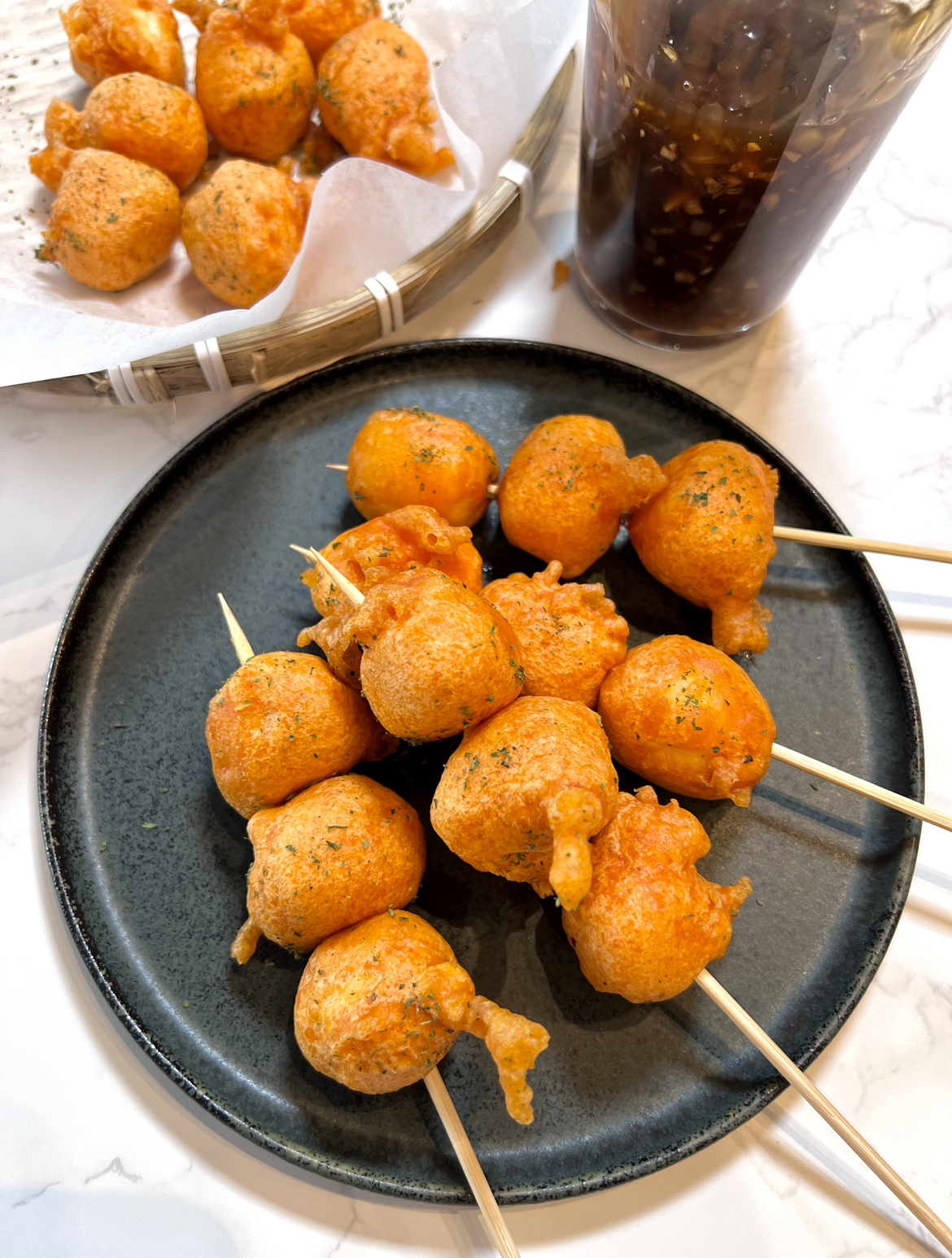 Kwek Kwek (Filipino Battered Eggs)