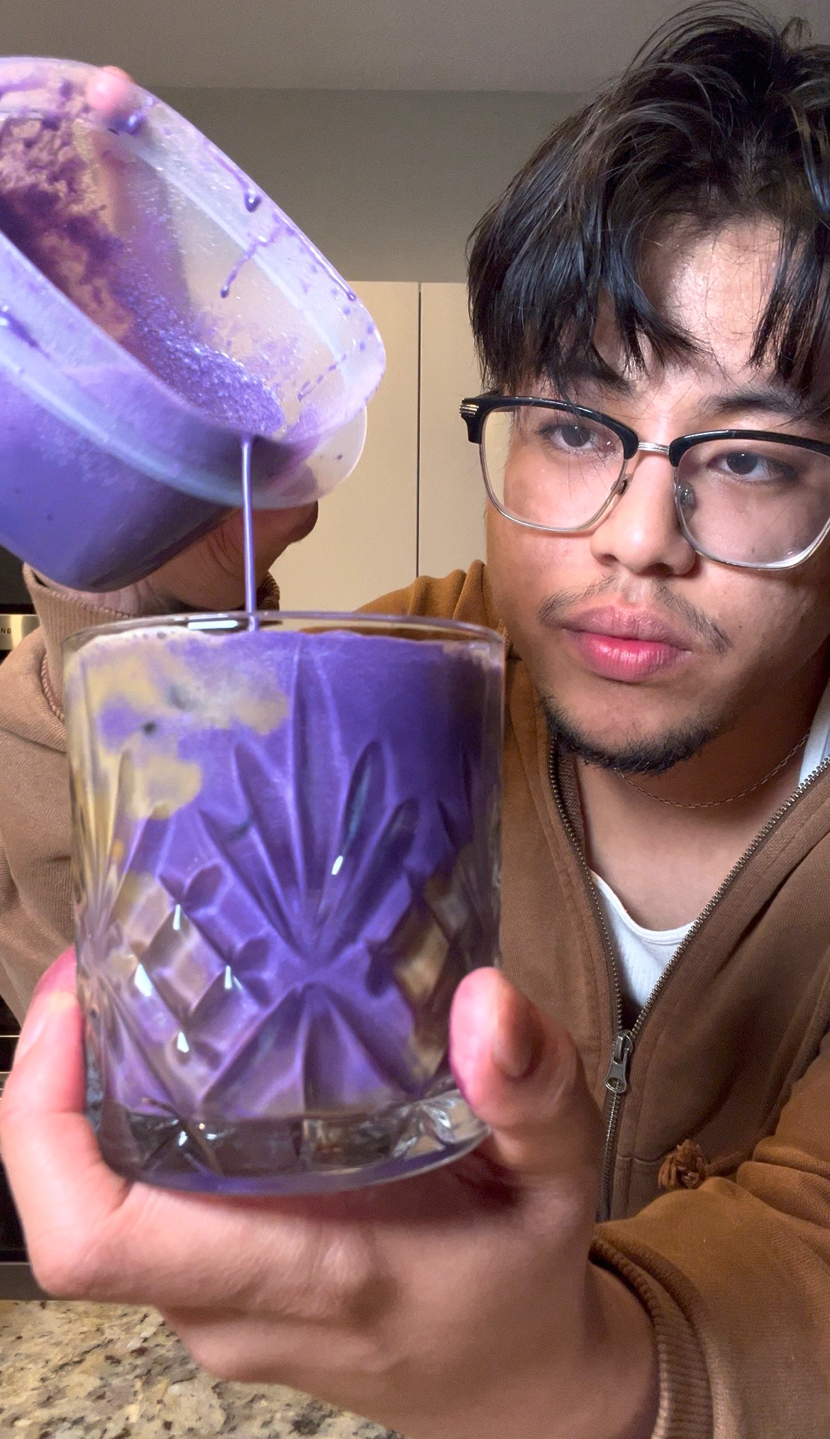 Easy Iced Ube Latte