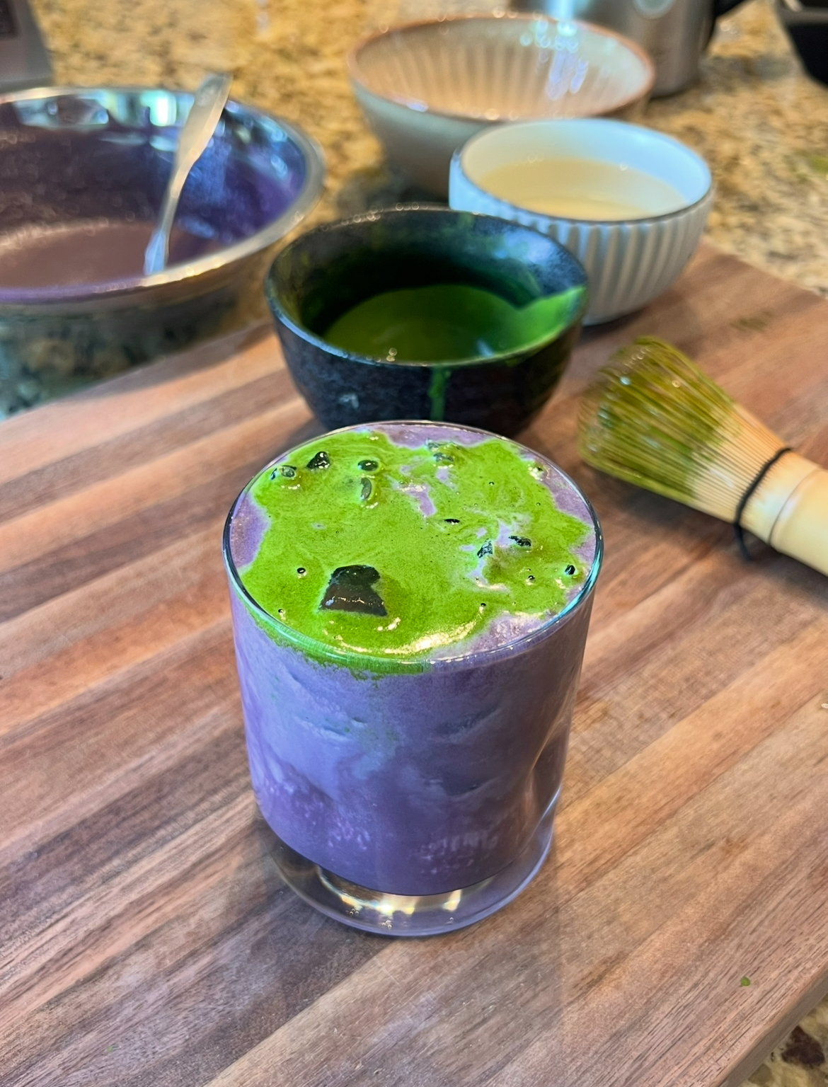 Ube Matcha Latte